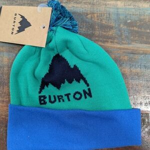 NWT Burton Kids Recycled Trope Beanie Pom Pom Galaxy Green, One Size, RN 87380